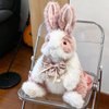 Plush Bunny Doll Backpack with Floral Bow