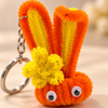 Handcrafted Pipe Cleaner Bunny Keyring