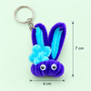 Handcrafted Pipe Cleaner Bunny Keyring