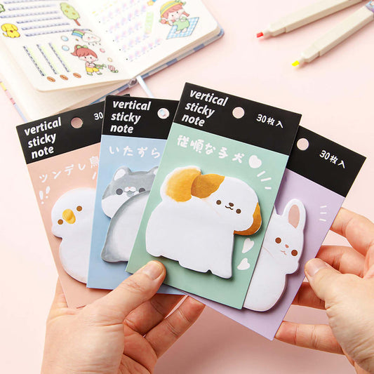 Kawaii Animal Hug Sticky Notes
