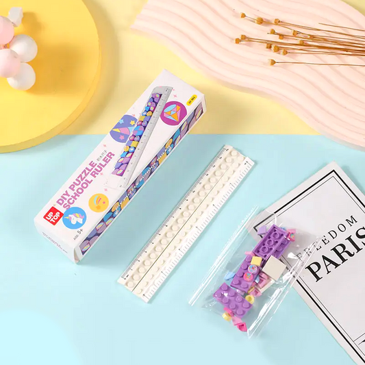 DIY Building Blocks Puzzles Cute Ruler