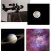 Portable Kids & Beginners Astronomical Telescope | 60X HD Coated Lens Monocular with Compass & Finderscope