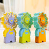 Cartoon Handheld Fan – USB Rechargeable & Portable