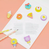 Cute 3D Sweet Dessert & Ice Cream Eraser Set | Cute Non-Toxic Rubber Erasers for Return Gifts