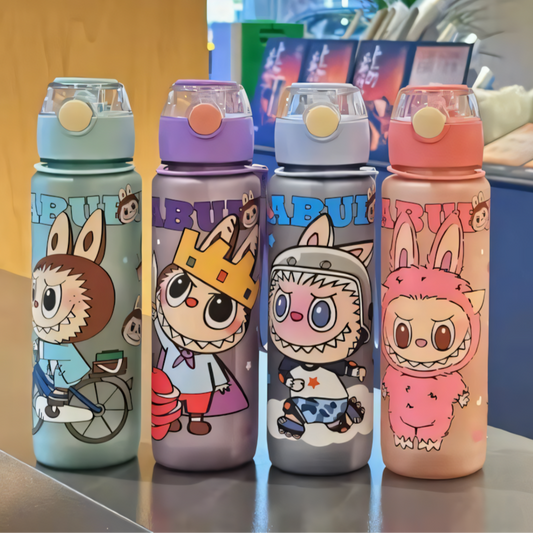 Fun Cartoon Monster Water Bottle Sipper - 700ml