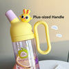 Cartoon Portable Bottle | Double Mouth with Straw & Handle - 800ml