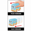 Push and Run Cartoon City Bus Toy Car