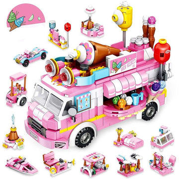 Ice Cream Car – 623 Pieces Food Truck Playset