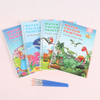 Doodle & Dream: 10 Pages Spiral Coloring Book + Brush