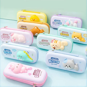 3D Squishy Animal Pencil Case – Cute & Stress-Relief in One