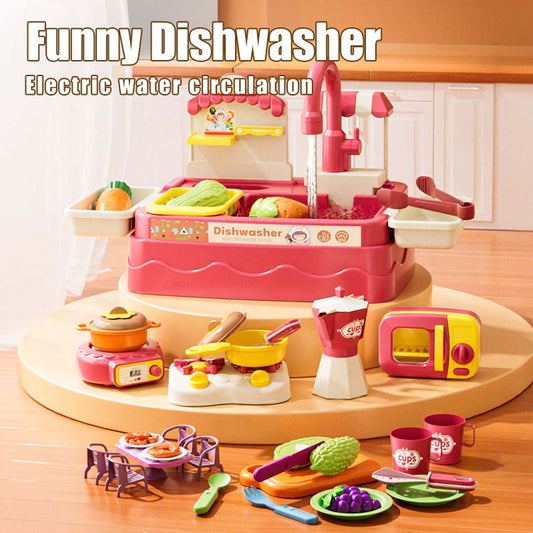 Kitchen Dishwasher Playset (42 Pcs Kitchen Sink Toy)