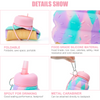 500ml Collapsible Silicone Ice Cream Water Bottle for Kids | BPA Free