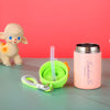 Cute Cartoon Double Drink Stainless Steel Sipper