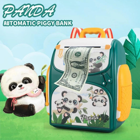 Electric Panda School Bag Piggy Bank/Money Box