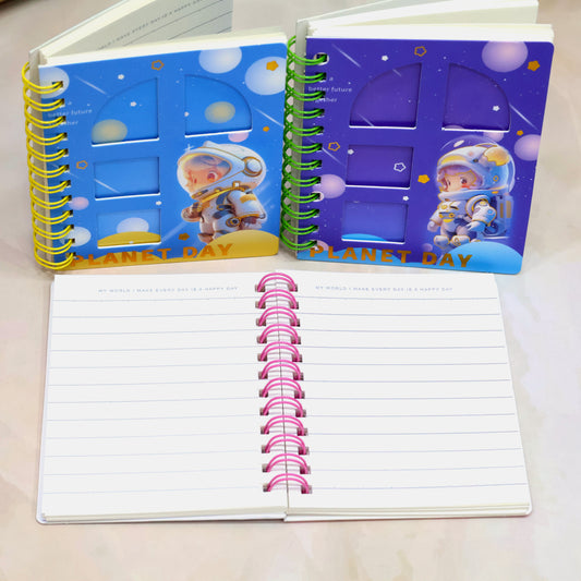 Planet Day Space Spiral Mini Diary