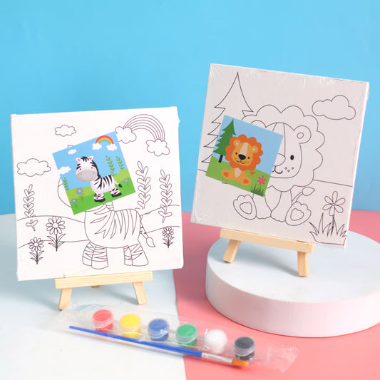 DIY Pre-Printed Canvas Painting Set