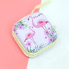 Flamingo Square Metal Coin Pouch