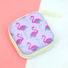 Flamingo Square Metal Coin Pouch