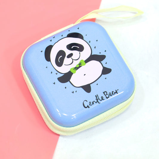 Panda Mini Square Metal Coin Pouch