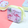 Flamingo Square Metal Coin Pouch