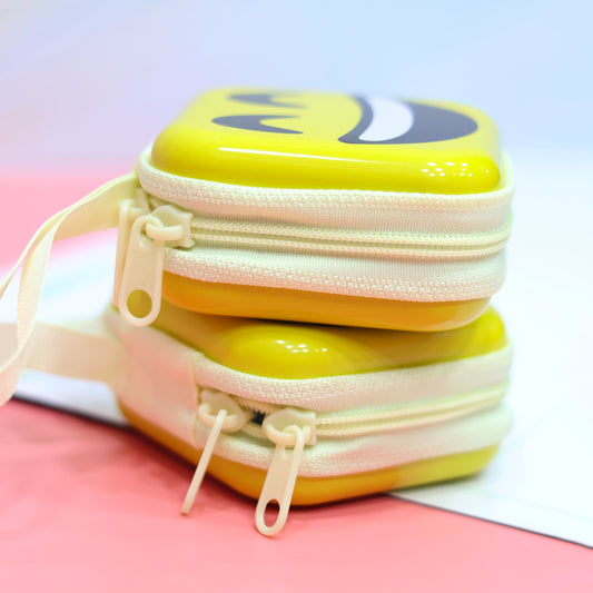 Cute Square Emoji Coin Pouch