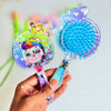 Fruit Shaped Unicorn Glitter Hairbrush/Comb