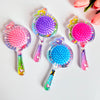 Fruit Shaped Unicorn Glitter Hairbrush/Comb