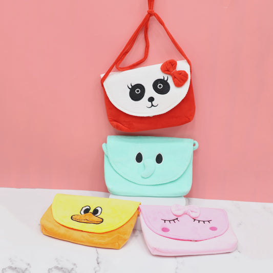 Cute & Cozy Animal Theme Soft Sling Bag