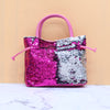 Lovely Girls Sequin Dual Tone Crossbody Bag