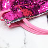 Lovely Girls Sequin Dual Tone Crossbody Bag