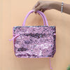 Lovely Girls Sequin Dual Tone Crossbody Bag
