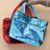 Lovely Girls Sequin Dual Tone Crossbody Bag