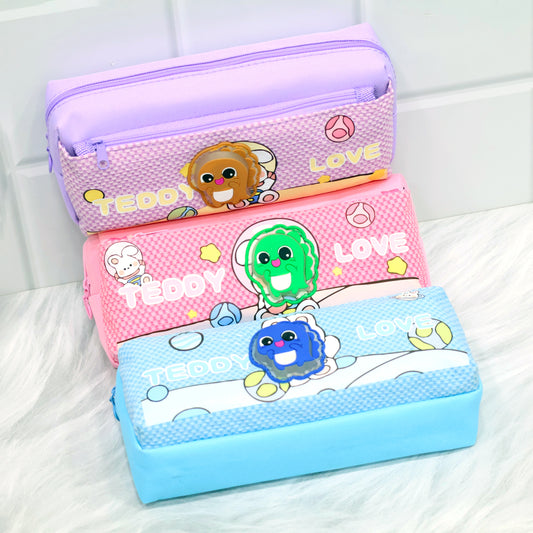 Cute Dino Theme Pencil Pouch