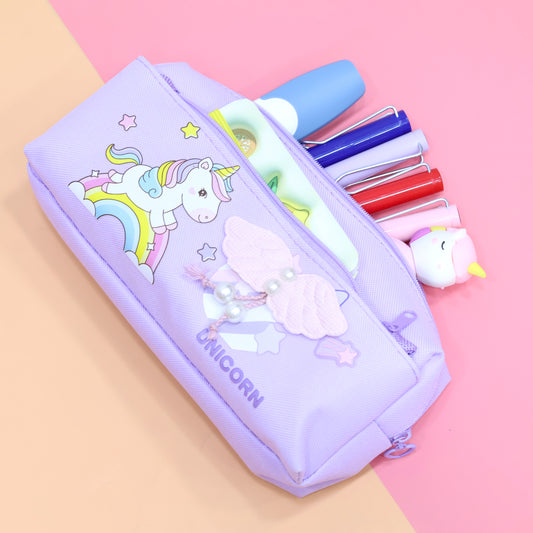 Rainbow Unicorn Wings Pencil Pouch