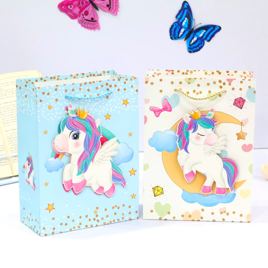 Sparkling Unicorn 3D Goodie Paper Gift Bags