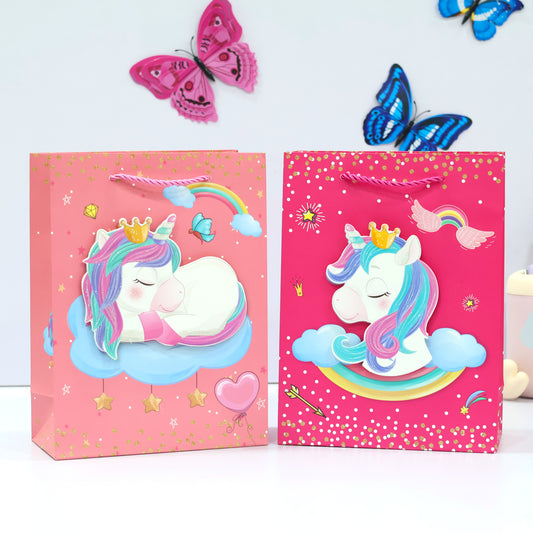 Sparkling Unicorn 3D Goodie Paper Gift Bags