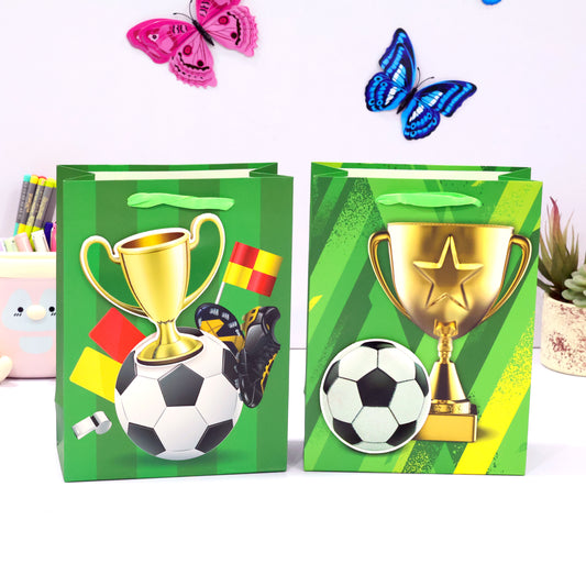 Football Theme 3D Paper Gift Bags