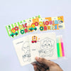 Animal-Themed Coloring Cards with Markers