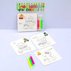 Animal-Themed Coloring Cards with Markers
