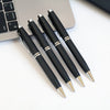 Personalized Silver-Touched Black Pen - Corporate & Personal Gift
