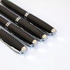 Personalized Silver-Touched Black Pen - Corporate & Personal Gift
