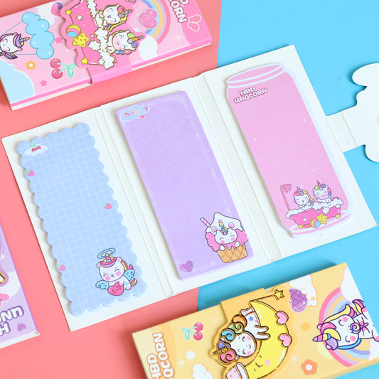 Unicorn Three-Fold Sticky Notes