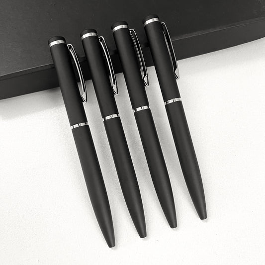 Executive Matte Black Pen – Silver Accents | Corporate Gifting