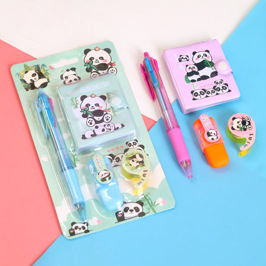 Panda 4-in-1 Stationery Set