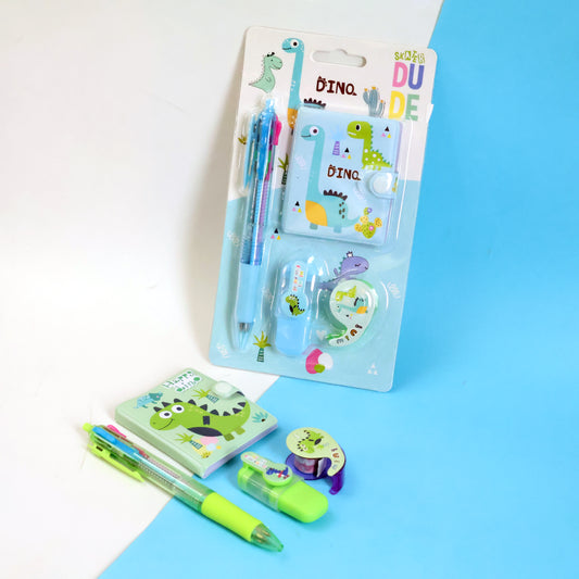 Dino 4-in-1 Stationery Set
