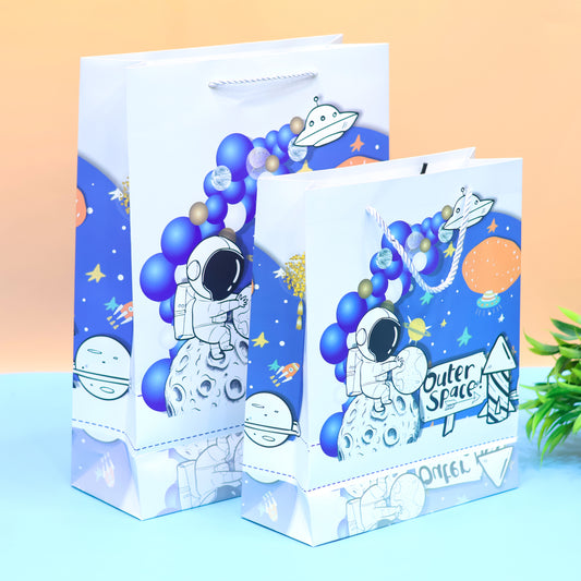 Premium Outer Space Theme Bag -  Perfect for Presenting Gifts