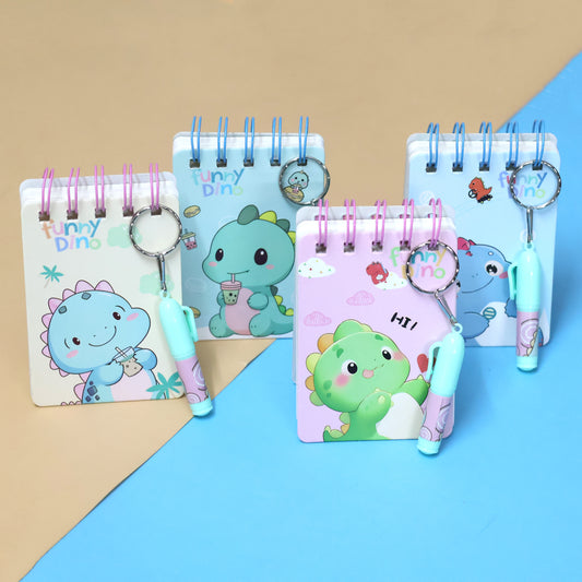 Dino-Themed Mini Diary with Pen