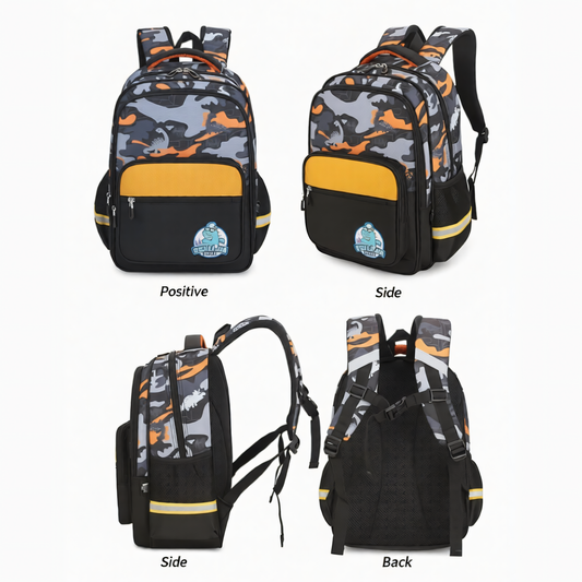 Dinosaur Camo Kids School Bag | Primary School Backpack