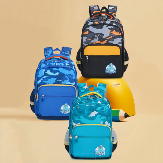 Dinosaur Camo Kids School Bag | Primary School Backpack