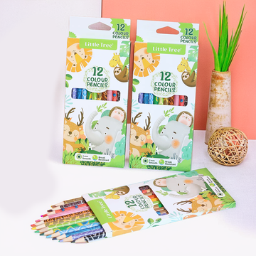 Animal-Themed Color Pencil Set of 12